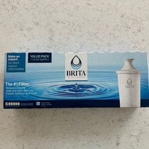 Brita Standard Replacement Filters Pack of 6 New!